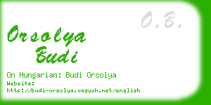 orsolya budi business card